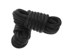 Juego de 2 cuerdas de amarre de nailon, cuerda resistente para amarrar y fondear embarcaciones, color negro.