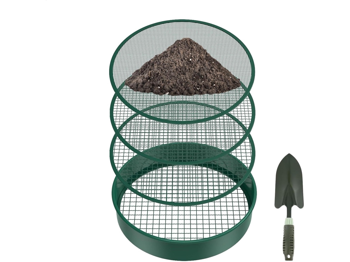 Juego De Tamices De Jardín, Tamiz De Tierra Para Jardinería - Jardinería Siel Compost Seve Metal De