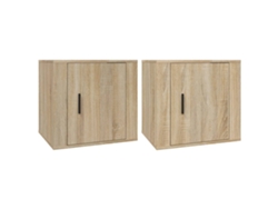 Conjunto de mesitas de noche 50x39x47 cm color Roble Sonoma MAISON EXCLUSIVE