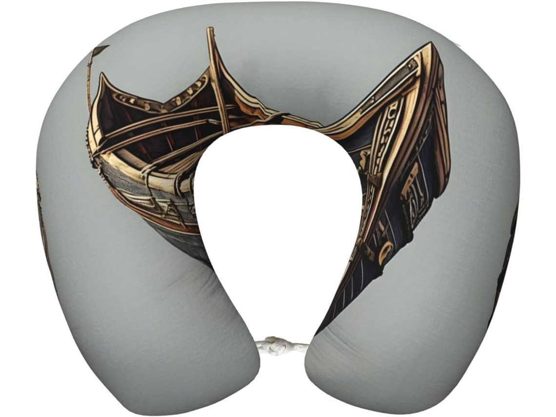 Almohada Viaje Espuma Viscoelástica Poliéster, Soporte Relajación, Fácil Viajes