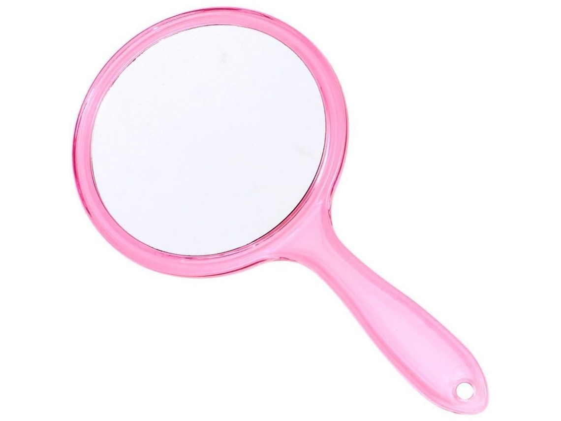 2026-espejo De Bolsillo De Viaje De Acrílico Con Acabado Transparente Redondo 1x Y 3x Magnificación Color Rosa