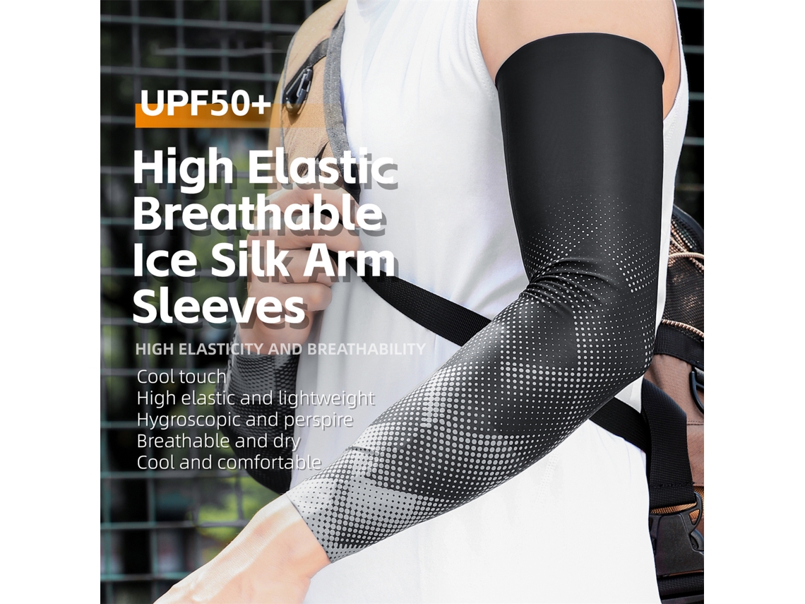 Mangas Protectoras Transpirables De Seda Helada Con Protección Uv50+ Para Ciclismo Y Deportes De Verano.