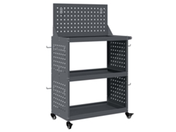 Maison Exclusive - Carro De Herramientas Con Estante Antracita 65 X 35 X 111 Cm