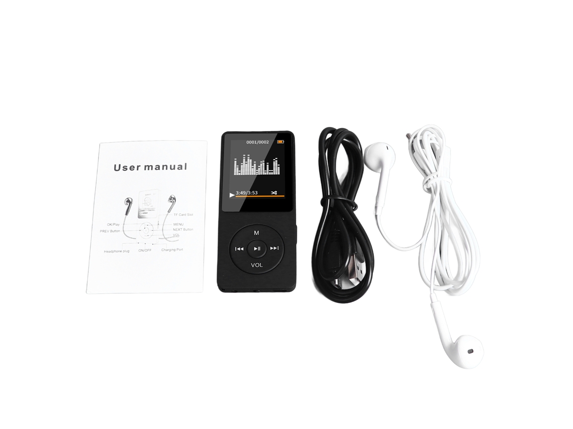 Reproductor Mp4 Multifuncional, Elegante Y Compacto, Con Sonido Estéreo Y Bluetooth, Ideal Para Correr, Caminar, Estudiar Y Asistir A Reuniones.