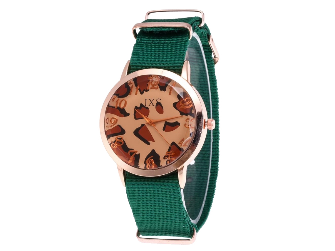 Reloj De Mujer Zhoulianfa De Nailon Con Estilo Sencillo Y Movimiento De Cuarzo (verde)