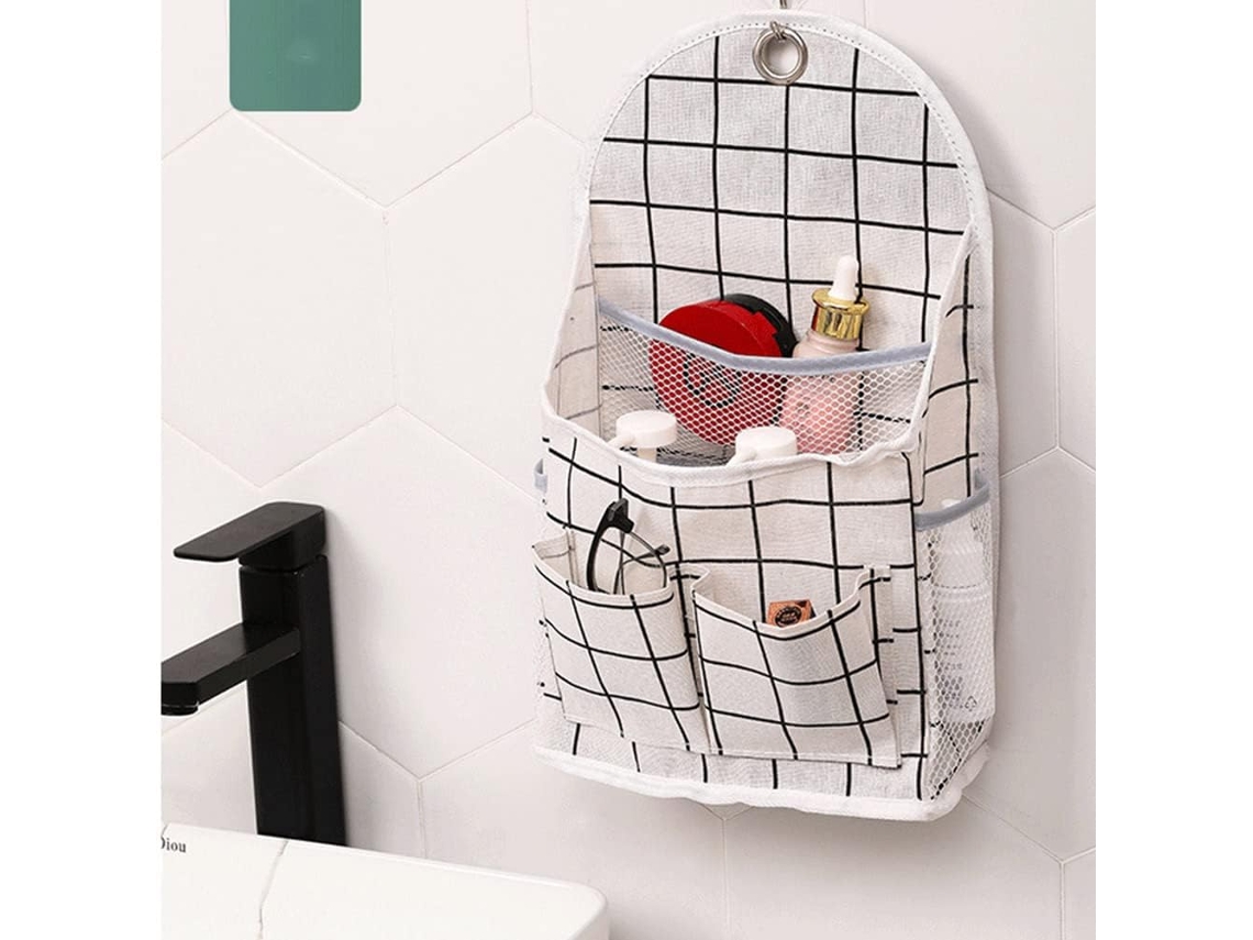 Bolsa Para Colgar Tela Blanca Multifunción Para Casa/estudiante/baño, Detrás De La Puerta