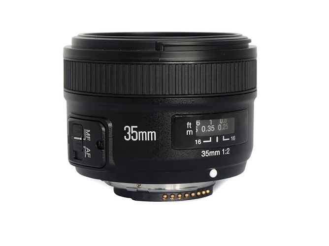 Objetivo YONGNUO YN 35mm F/2 Auto-focus para Nikon (Negro - Encaje: Micro 4/3 - Apertura: f/2 - f/22)