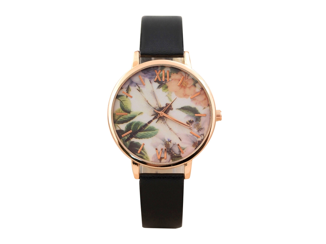 Reloj Analógico De Cuarzo Para Mujer Con Correa De Pu Y Esfera Redonda: El Regalo Perfecto.