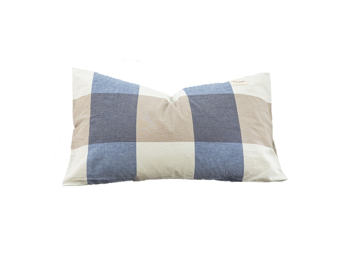 Funda De Almohada De Algodón Teñido-30X50Cm Paquete Individual-Funda De Almohada De Sobre Azul Café Claro Funda De Almohada De Algodón Teñido-30X50Cm JEIIBRZUI