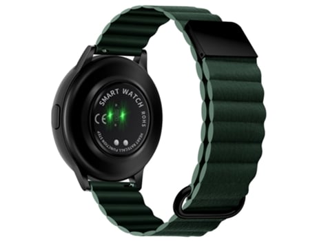 Correa de piel auténtica 22mm magnético para Huawei Watch GT3 Pro 46mm/Apex 46mm/Apex Pro - negro/verde