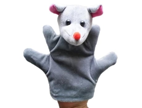 Muñeca de Dedo de Felpa Animal de Marioneta de Mano Grande de 10 Estilos Ratón