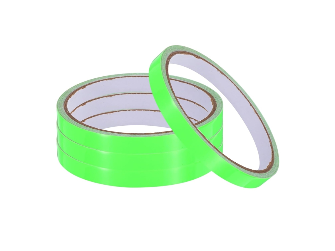 4 rollos de cinta fosforescente, 0,8 cm x 3 m, adhesivo fluorescente, cinta luminosa para escaleras, CHABERLU