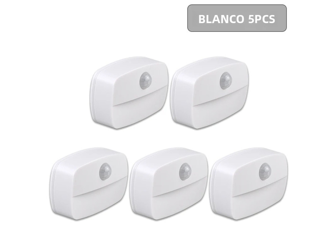 Luz nocturna LED (luz cálida) con sensor de movimiento, luz inalámbrica para armario.