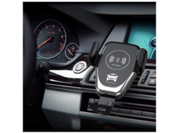 Cargador Carro Qi Fast Ventilação Painel Fixação Para Apple, Samsung Yizhood Negro