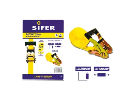 Sifer ratchet 35 mm 6m sin fin sirt35-6-s/f-b