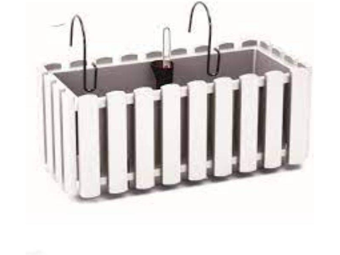 Maceta PROSPERPLAST Boardee Fencycase W (Blanco - 58 x 18 x 16.2cm)