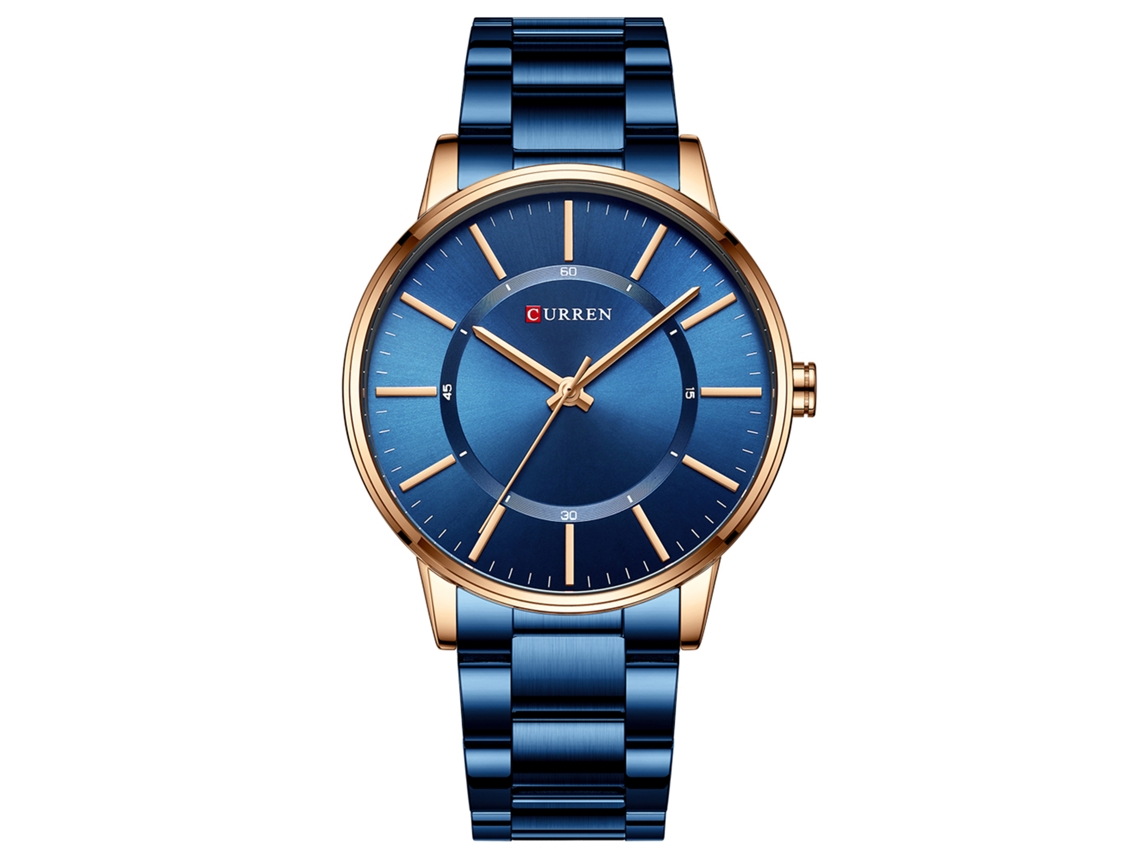 Reloj De Cuarzo Para Hombre Curren 8385 Con Brazalete De Acero Inoxidable, Resistencia Al Agua De 3 Atm, Multifuncional.
