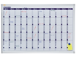 Calendario Anual de la Placa de Planificación FRANKEN X-Tra!Line 900X600 Mm