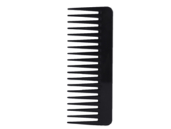 Peine De Dientes Anchos, De Color, Ultrafino, Para Peinar Cabello Negro.
