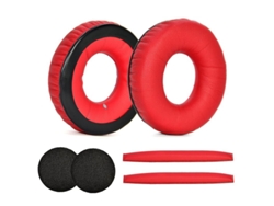 Accesorios de repuesto 2026dn para auriculares Sennheiser HD 25 1 II: almohadillas y diadema, color rojo.