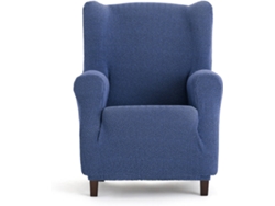 Funda de Sillón EYSA Premium Jaz Tejido Multielástico (100 x 80 x 120 cm - Poliéster y Algodón - Azul)