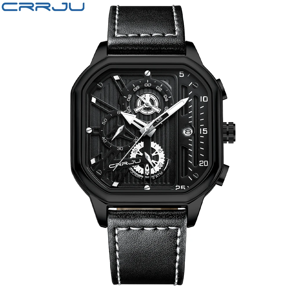 Reloj De Hombre, Piel Auténtica, Reloj Casual, Reloj Deportivo De Hombre, Resistente Al Agua.