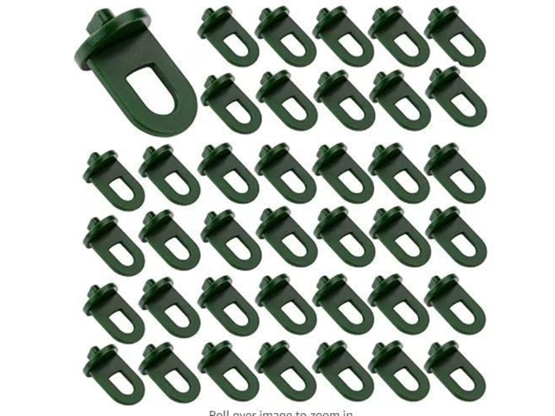 Expansor de espacio para invernadero, ganchos de plástico resistentes para plantas enrejados, tela de sombra, ganchos multiusos para colgar plantas.