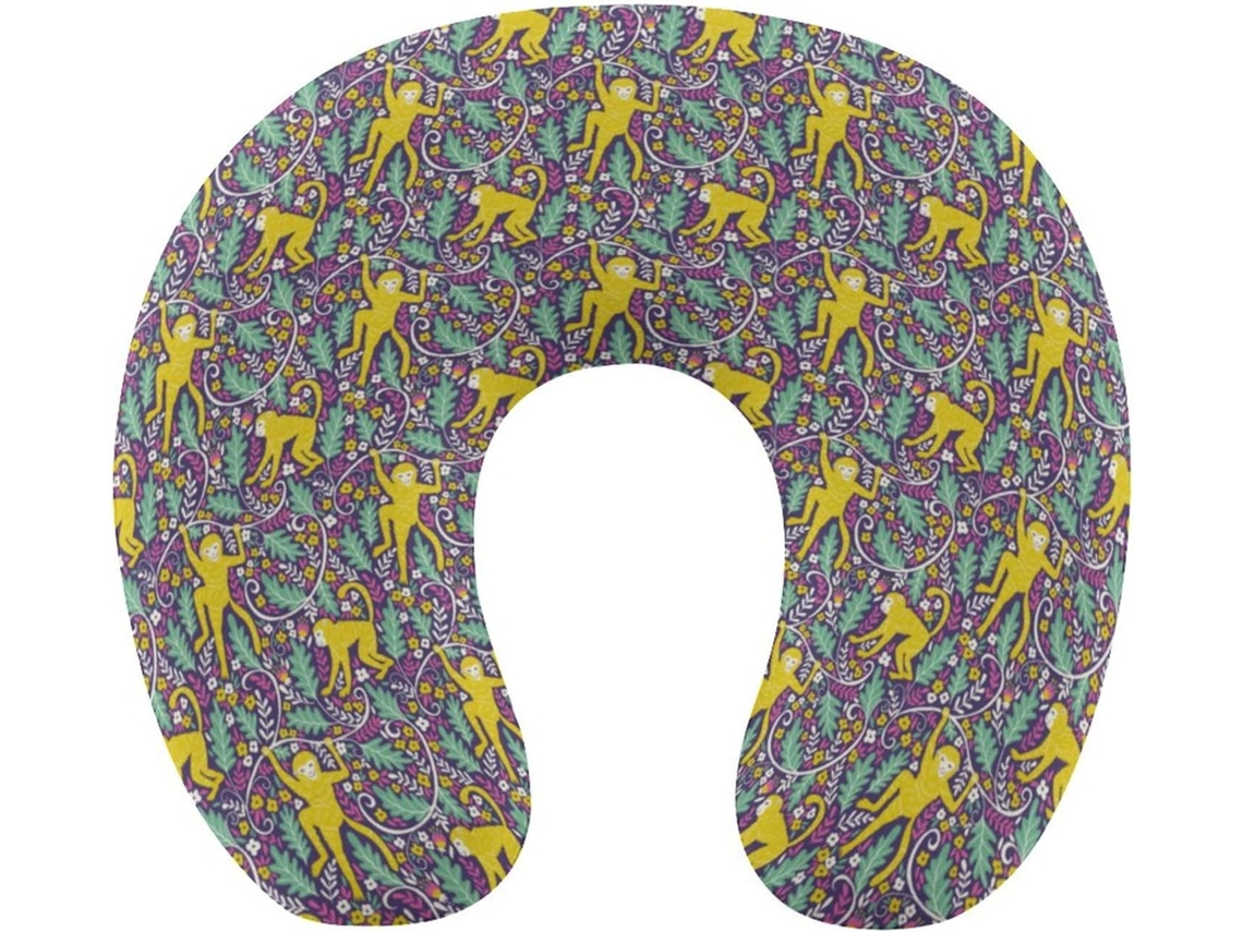 Almohada Forma Diseño Mono Espuma Viscoelástica Viscoelástica Fácil Relajación Cómodos Familia.brfácil