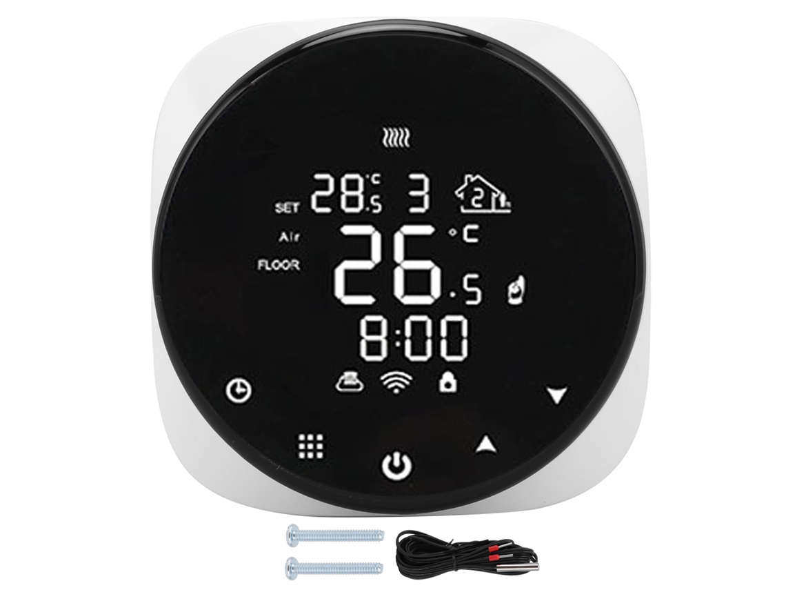 Termostato Inteligente Wifi Programable De 16 A Para Calefacción Por Suelo Radiante De Agua/eléctrica Y Caldera De Gas Ac90-240v