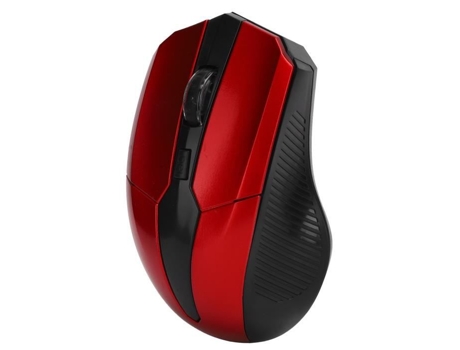 HURRISE Ratón con Cable 2 Ratón con Cable 2,4 GHz 4 Teclas Ratón óptico con Receptor USB Accesorios de computadora Rojo
