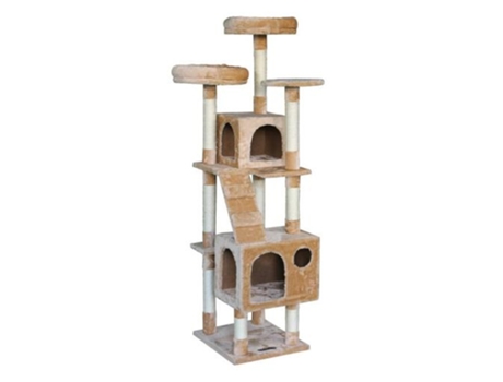 Rascador Beige Para Gatos 40X35X140 Cm FREEDOG