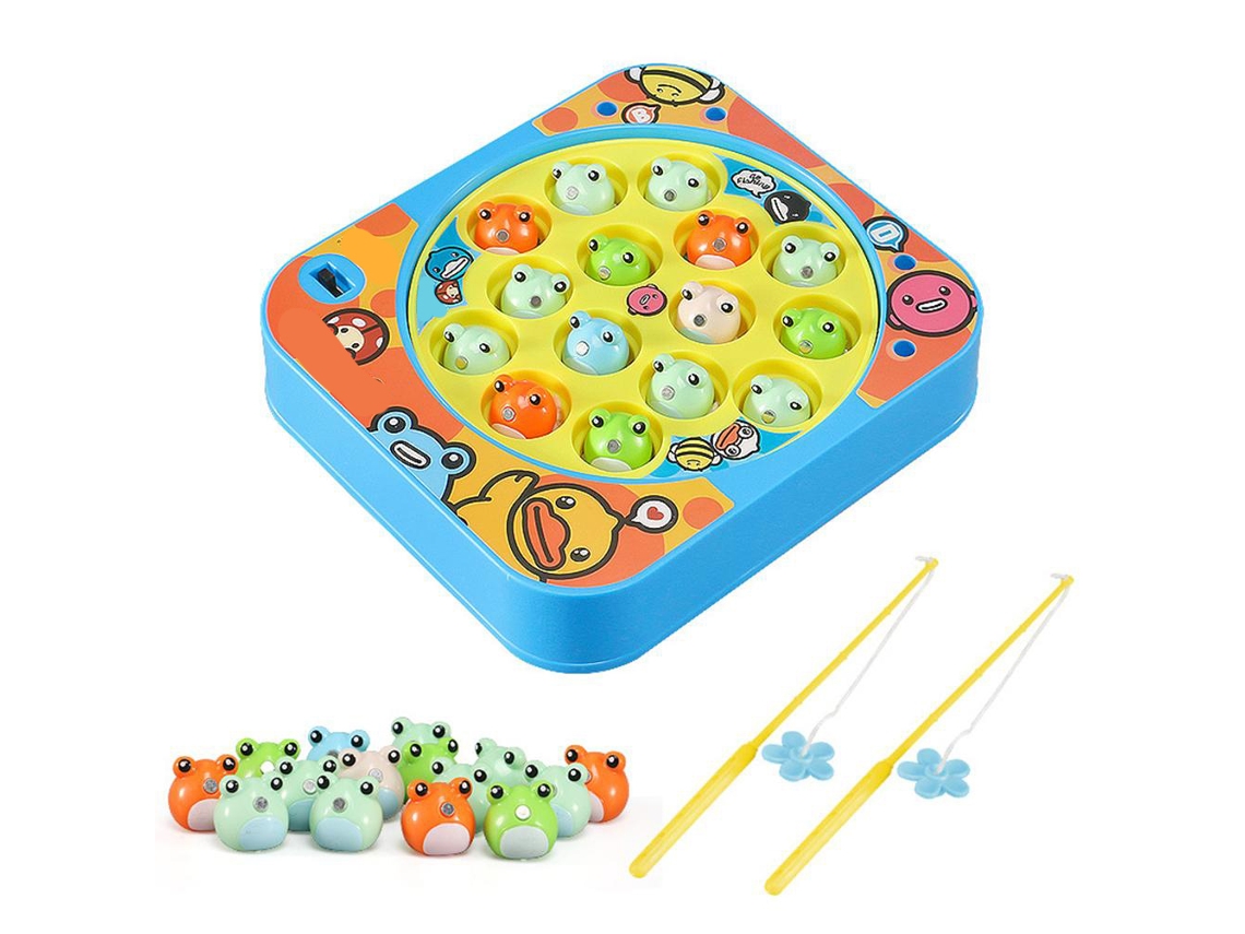Ats-juguetes De Pesca Magnética Para Niños Juego De Pesca Giratsorio Eléctrico Con Placa Musical Set De Deportes Al Aire Libre Regalo Para Niños