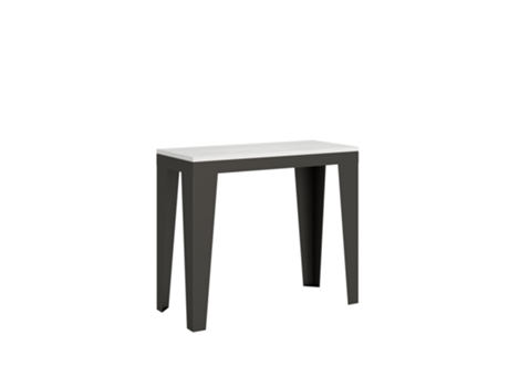 Consolas Flame Small Evolution Extensible hasta 196 cm ITAMOBY (90 x 40 x 77 cm - Paneles de Melamina - Fresno Blanco)