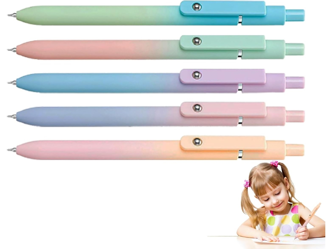 Bolígrafos Gel 5u Diseño Moderno Calidad Buena Fácil Uso
