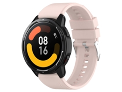 Correa de silicona con punta sobresaliente y hebilla plateada para Samsung Galaxy Watch Active de 40 mm y 20 mm.