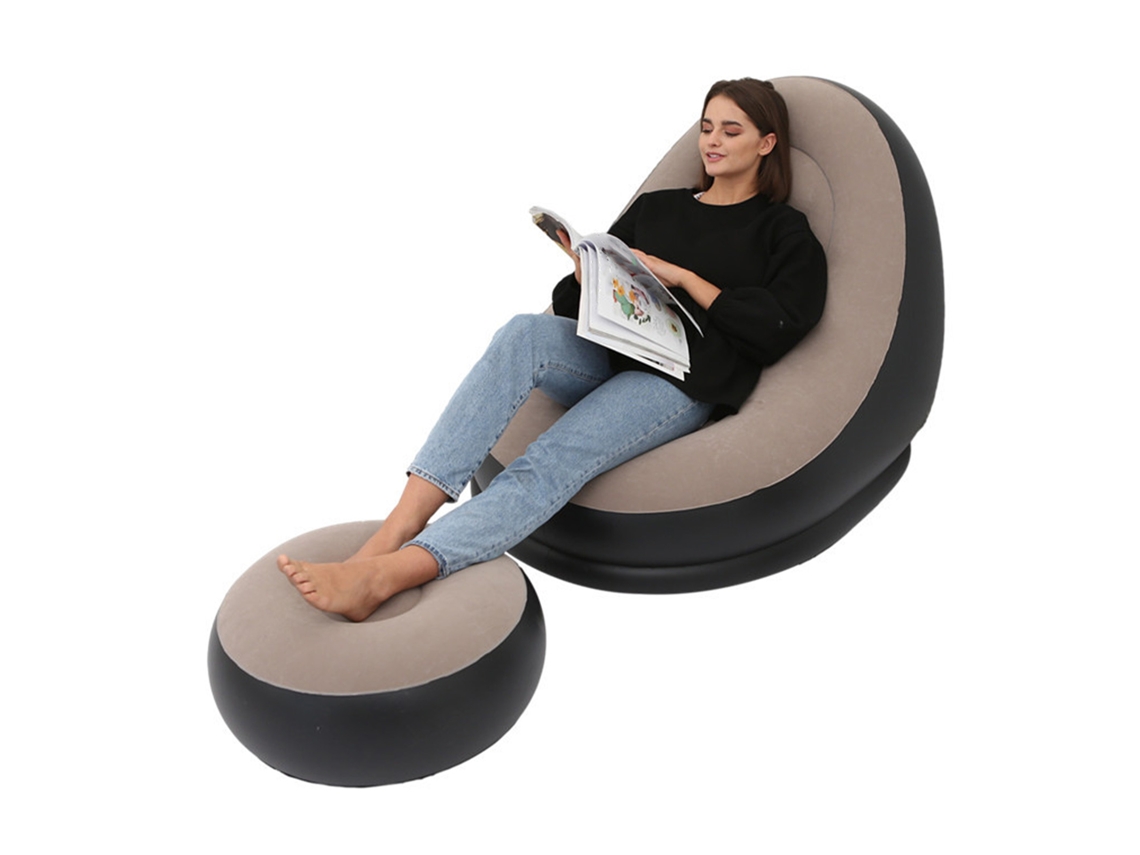 Silla plegable hinchable con banco para acampar