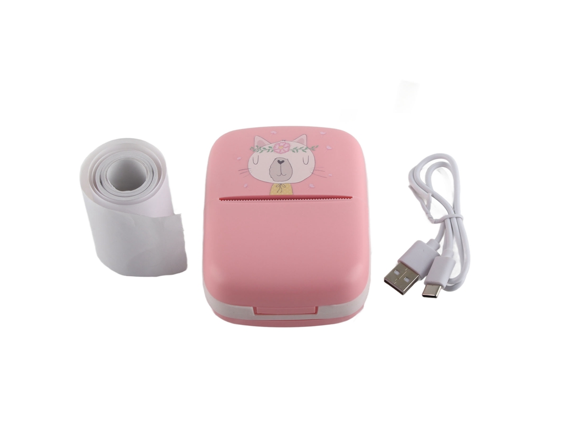 Mini Impresora Multifuncional De Bolsillo Bluetooth De 200 Ppp, Sin Tinta, Térmica, Para Estudio Y Trabajo.