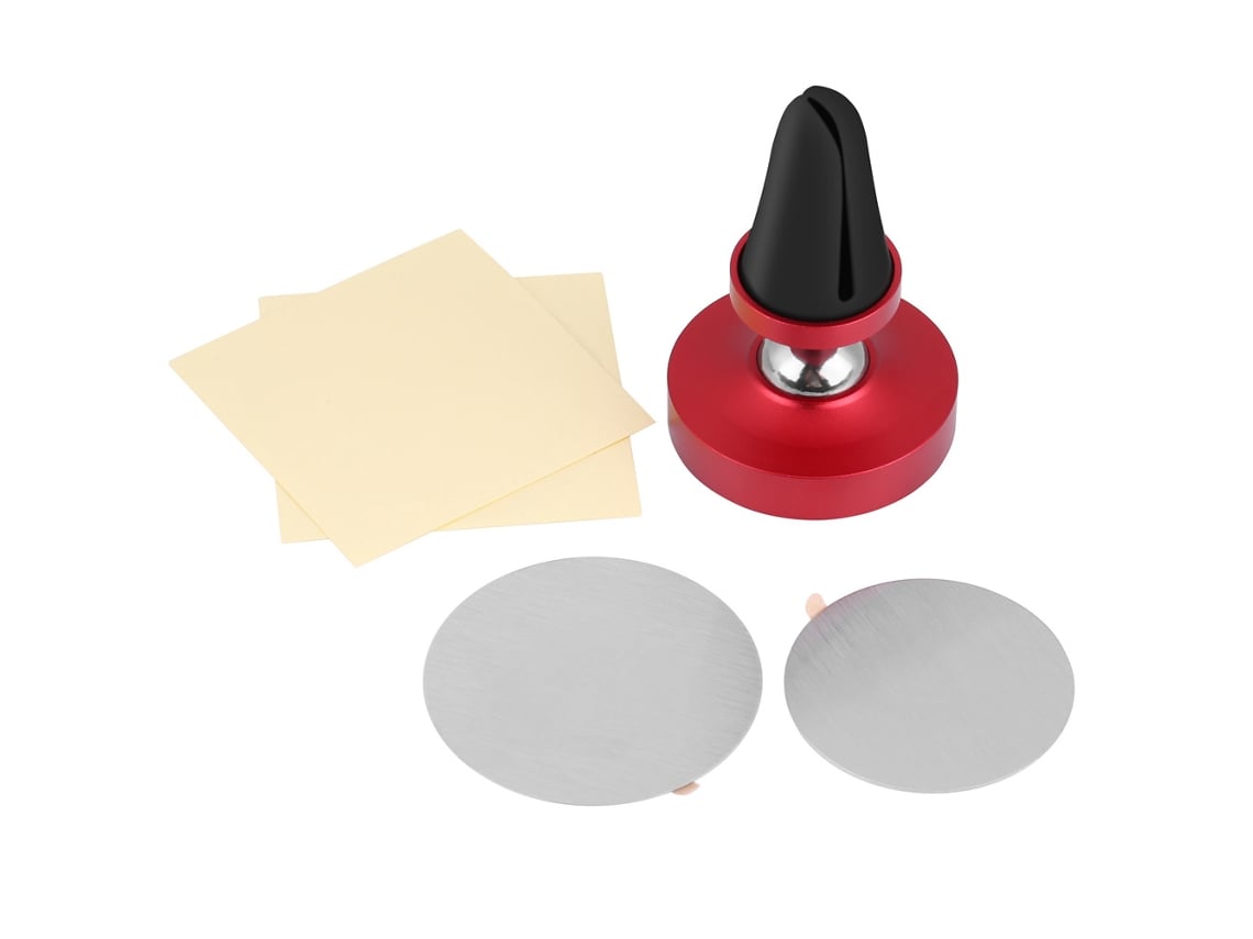 Soporte Para Teléfono De Coche (rotación De 360 Grados, Magnético) Universal Para Ventiladores De Aire Redondos Pequeños