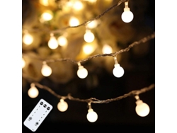 Guirnalda De Luces Led De 59 Pulgadas, 100 Burbujas, Luz Blanca Cálida, Enchufable Con 8 Modos Para Navidad Y Bodas.