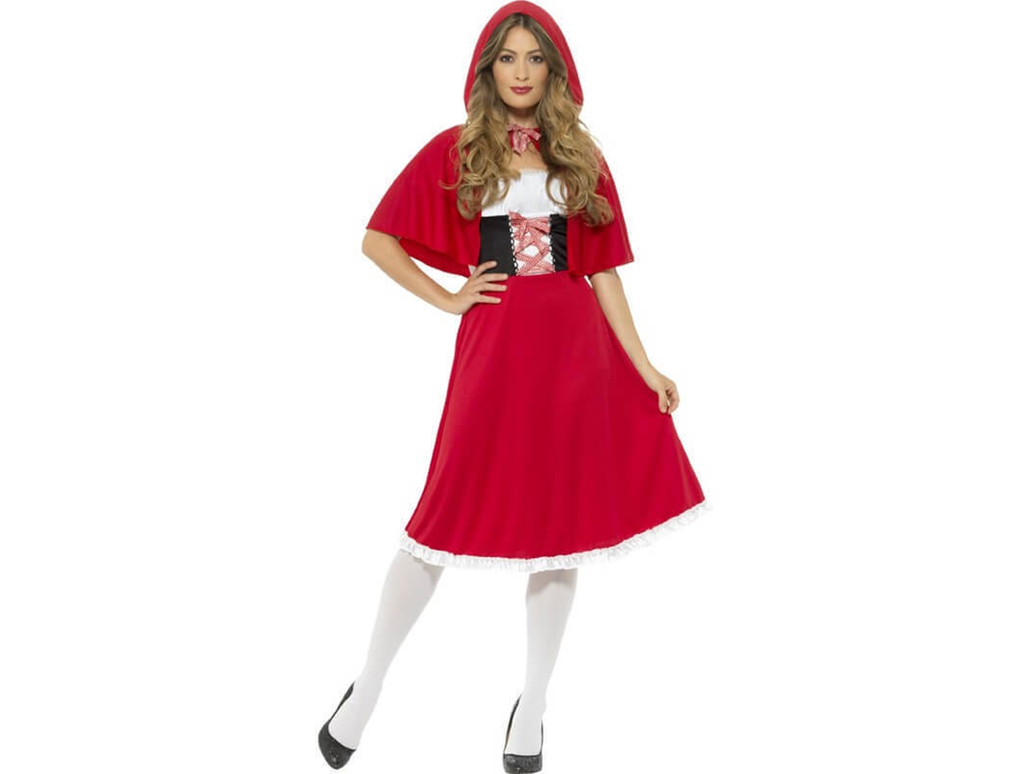 Disfraz de Mujer DISFRAZZES Caperucita Roja Largo (Talla: XS)