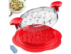Desmenuzadora de pollos eficiente, desmenuzadora de carne visible con marco giratorio mejorado, mango ergonómico y banda de molienda antideslizante.