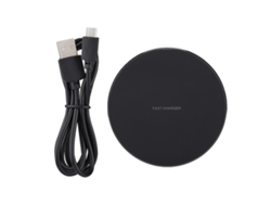 Cargador Inalámbrico (carga Rápida 10w/7.5w, Diseño Redondo De Metal)