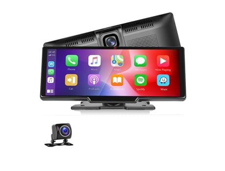 Pantalla Tactil Inalámbrica KLACK compatible Apple Carplay y Android Auto, 9.3 Pulgadas, Radio Reproductor, Cámara de Visión Trasera/Delantera, Blu...