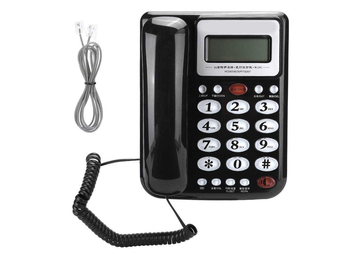 Teléfono fijo (ecológico, admite extensión)