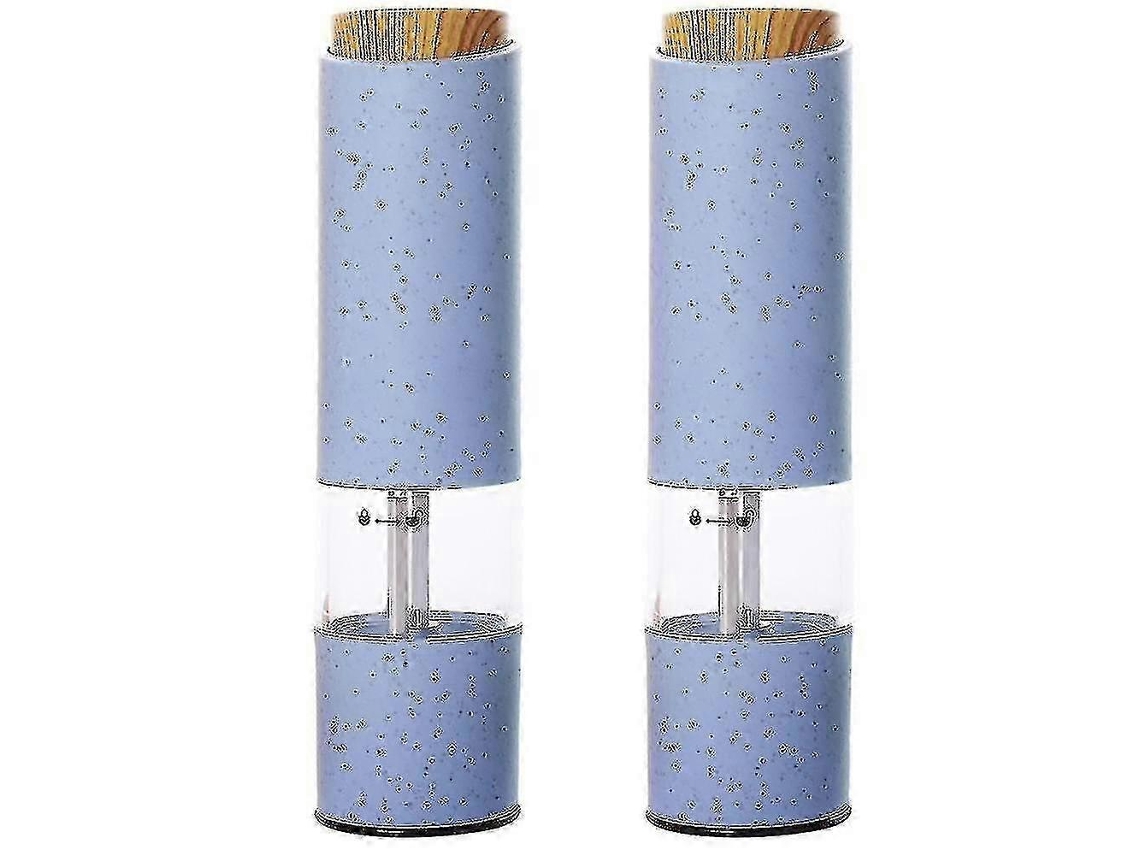 Juego de 2 molinillos eléctricos de sal y pimienta a pilas. Rosewell