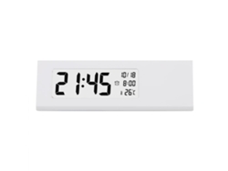 JILLIOPER Reloj Digital con Alarma Pantalla LCD para Mesilla con Fecha Día Temperatura y Luz de Fondo