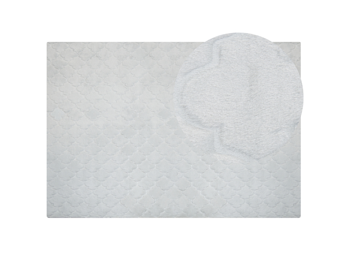 Alfombra BELIANI Gharo de Poliéster Gris 160x230