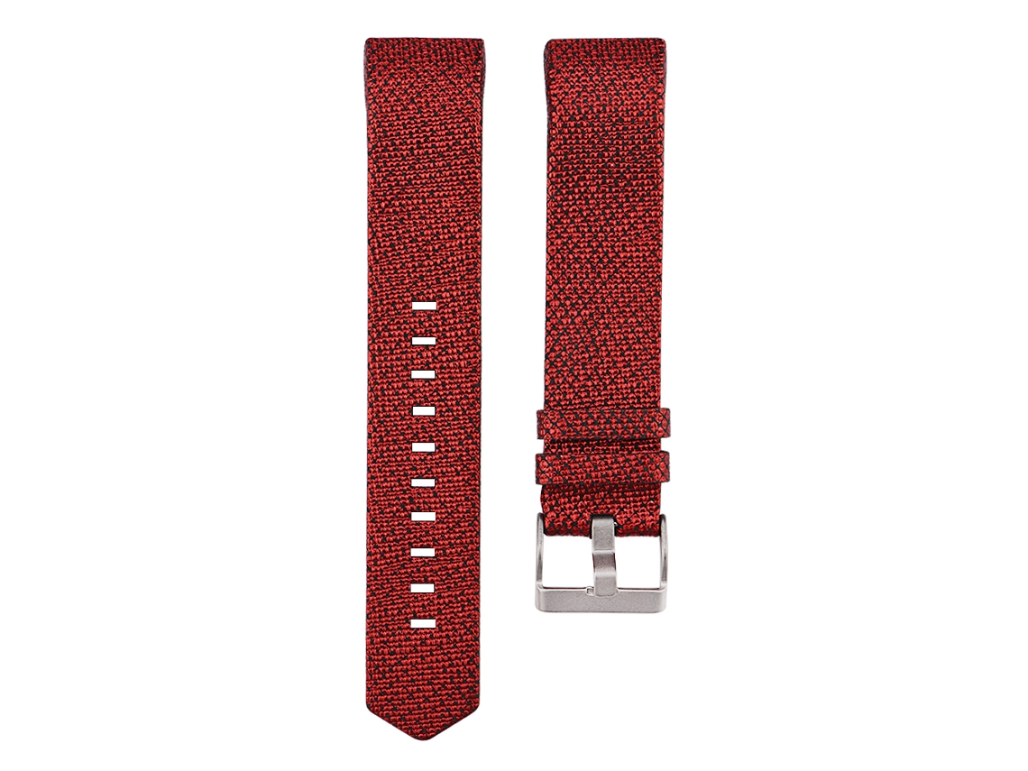 Correa De Repuesto Inteligente De Cuero Genuino Para Fitbit Charge 2 Roja
