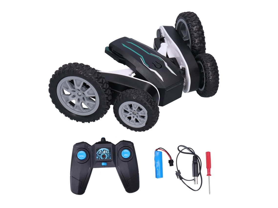 2026yncm--coche Rc Stunt 2.4ghz Sunt Con 360 Grados Roll Control Remoto Juguete Para Niños Niñas Color Negro