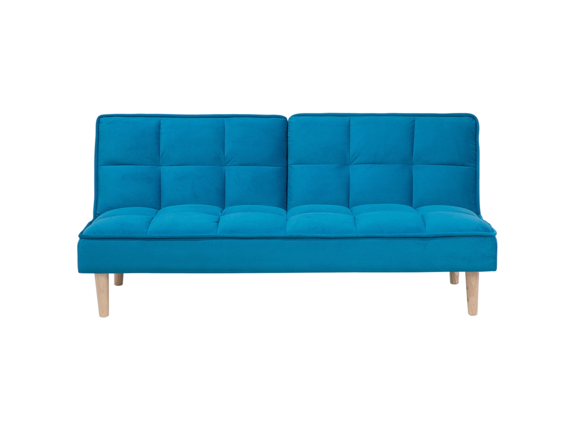 Sofá cama BELIANI Siljan de Poliéster Azul 177x80x80